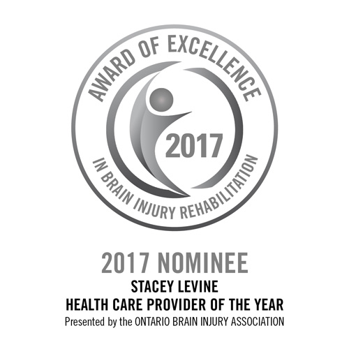 Stacey Levine was nominated in 2017 for the Health Care Provider of the Year in the Award of Excellence in Brain Injury Rehabilitation